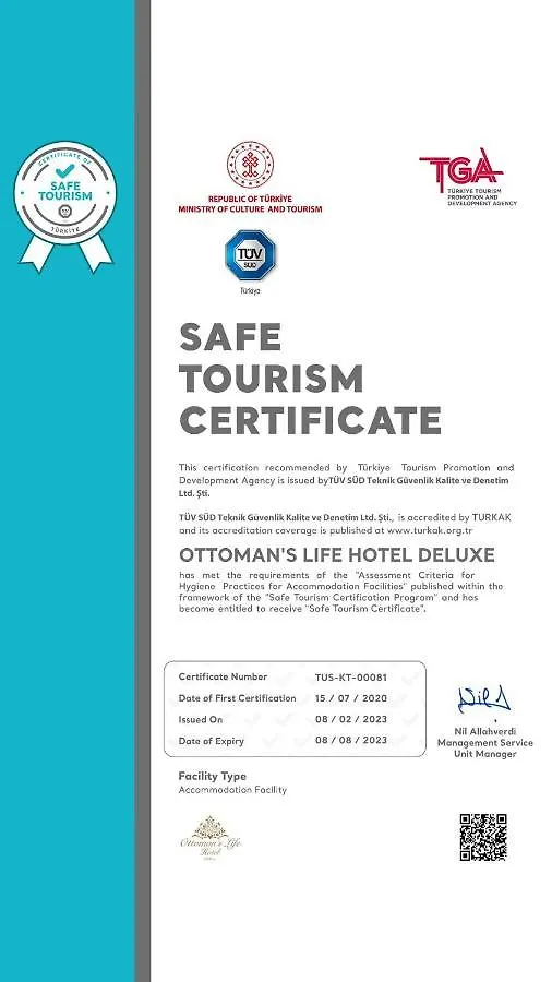 Ottoman'S Life Hotel Deluxe Istanbul 5*,